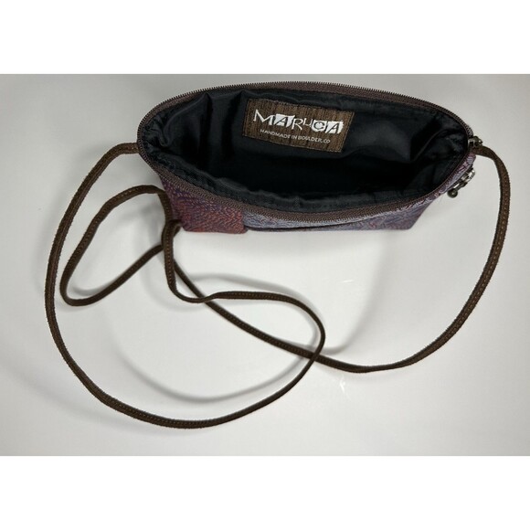 MARUCA Tomboy Crossbody Tapestry Floral Red's Handmade in Colorado - Picture 4 of 6